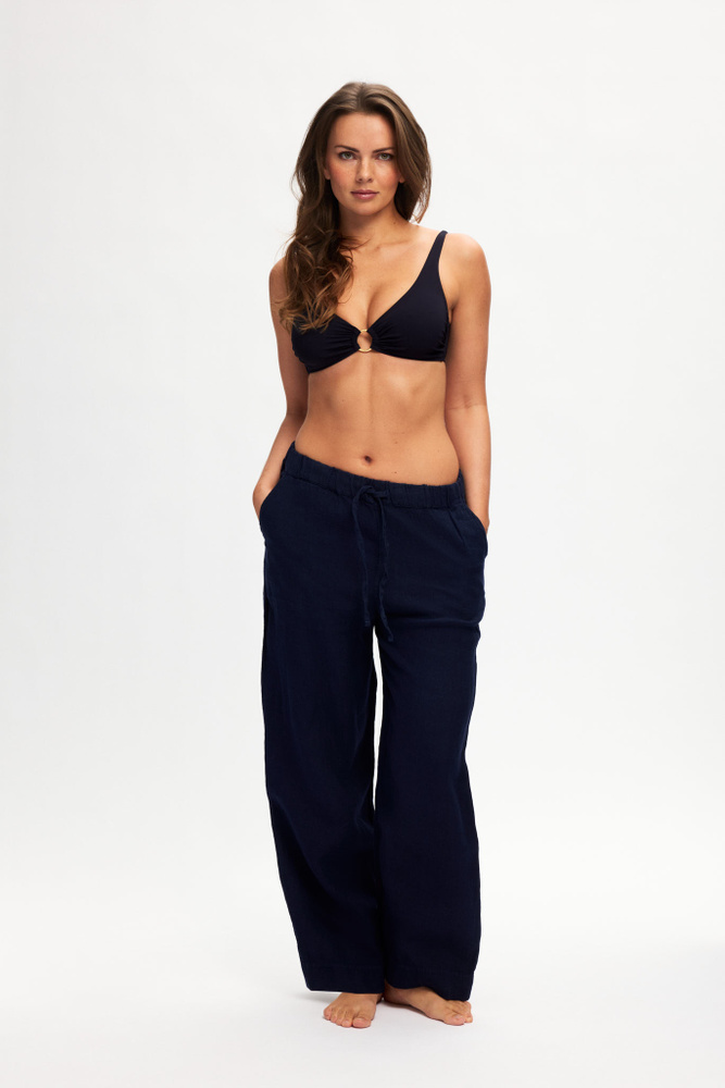 LOOSE BEACH TROUSERS LINEN