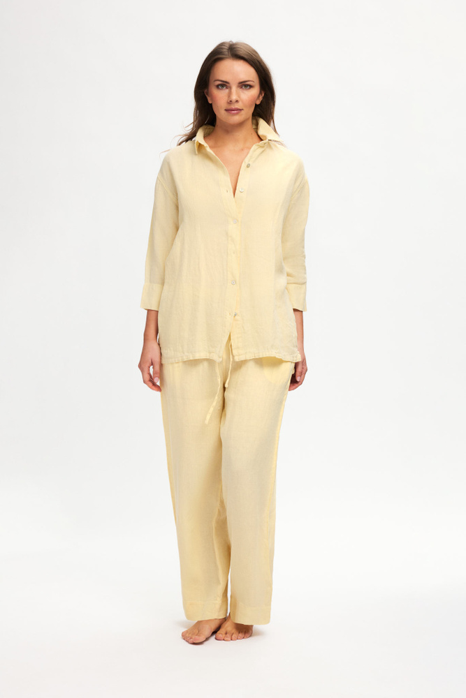 LOOSE BEACH TROUSERS LINEN